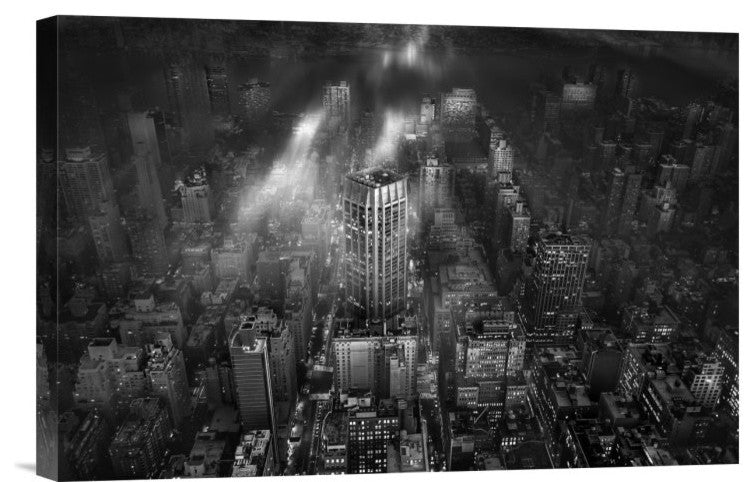 "New York City" Stretched Canvas Giclee by Leif Londal, 18x12"