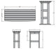 Lehigh 3 Piece Balcony Set, Black, Bar Height