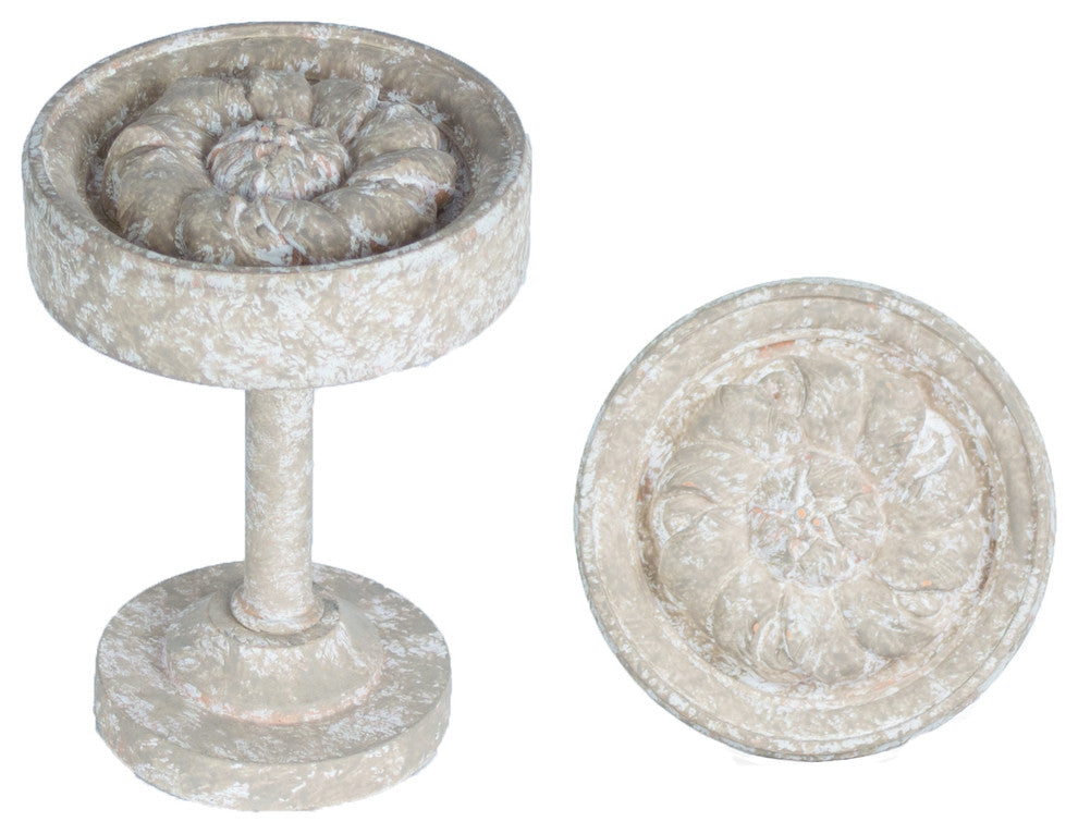 Petros Drapery Holdback Medallion, Sandstone, Set of 2