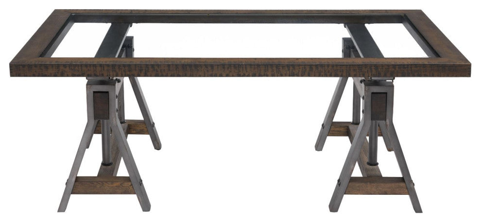 Modus Medici 2 PC Coffee & End Table in Charcoal Brown