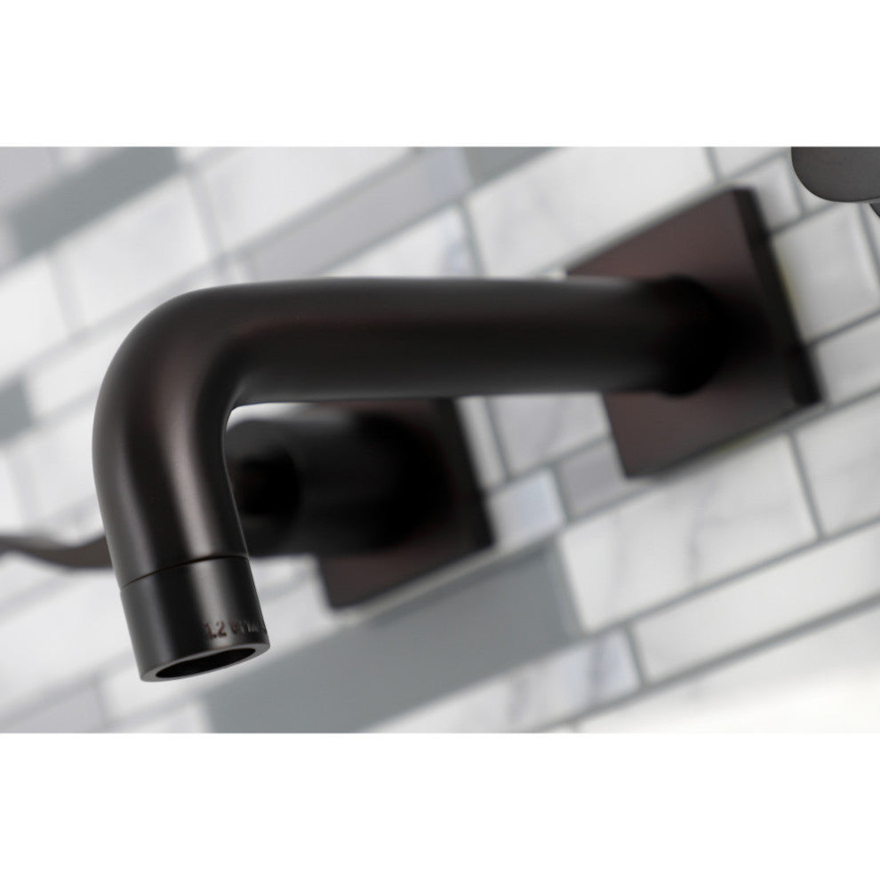 KS6125DFL Two-Handle Wall Mount Bathroom Faucet, Oil Rubbed Bronze