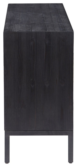 Uttermost 24916 Aiken 44"W Fir Accent Cabinet - Dark Ebony