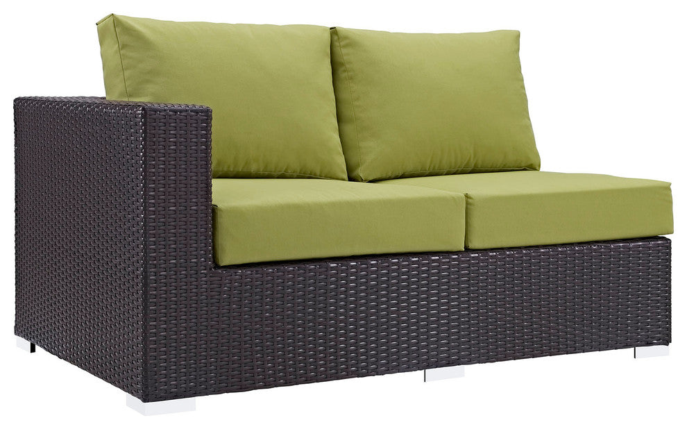 Espresso Peridot Convene 12-Piece Outdoor Patio Sectional Set