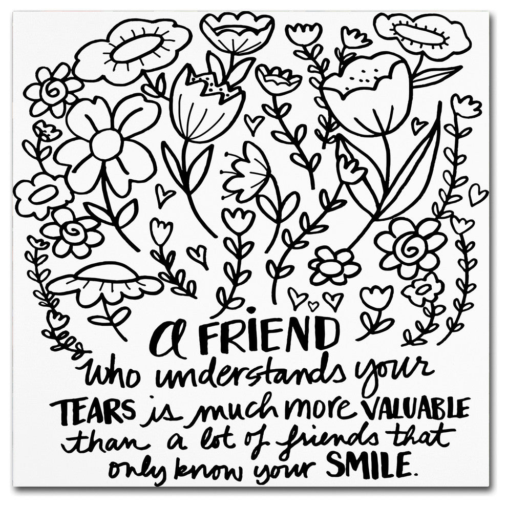 Elizabeth Caldwell 'A Friend' Canvas Art, 18x18