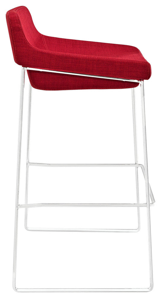 Modern Red Garner Bar Stool Set of 4