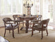 Tournament 5-Piece Dining/Game Table Set, Brown
