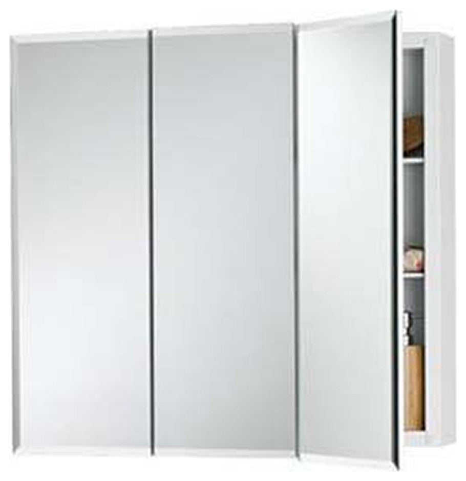 Jensen 255236 Horizon Beveled Edge 3-Pane 36" Mirror Medicine Cabinet