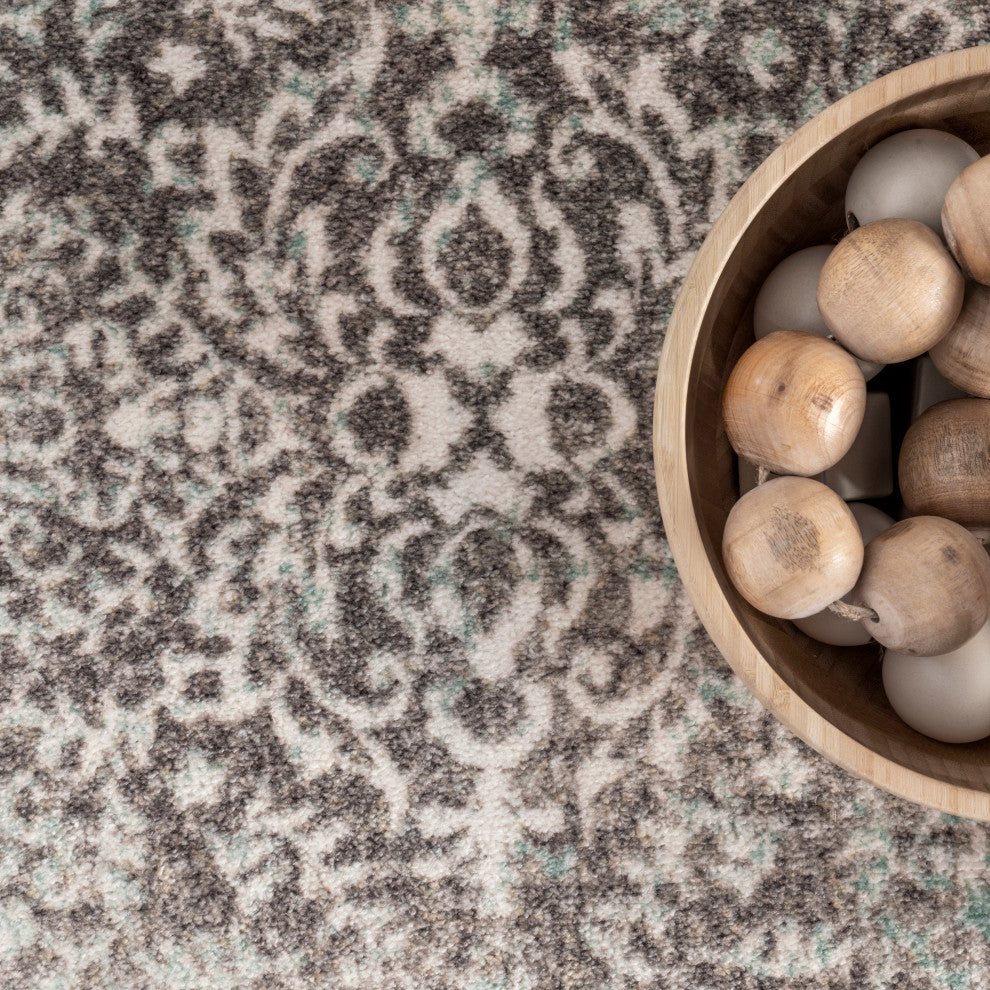 Nuloom Vintage Corene Traditional Area Rug, Teal 4'