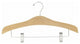 Decorative Wooden Suit Hanger With Clips, Natural, Set of 25