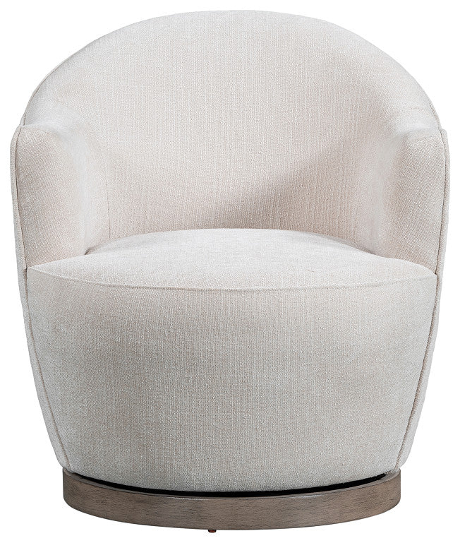 Ferguson Accent Chair With Swivel, Off White