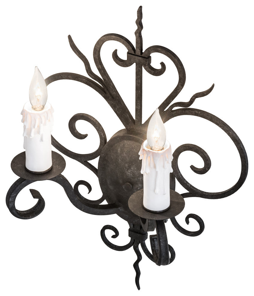 14 Wide Kenneth 2 Light Wall Sconce