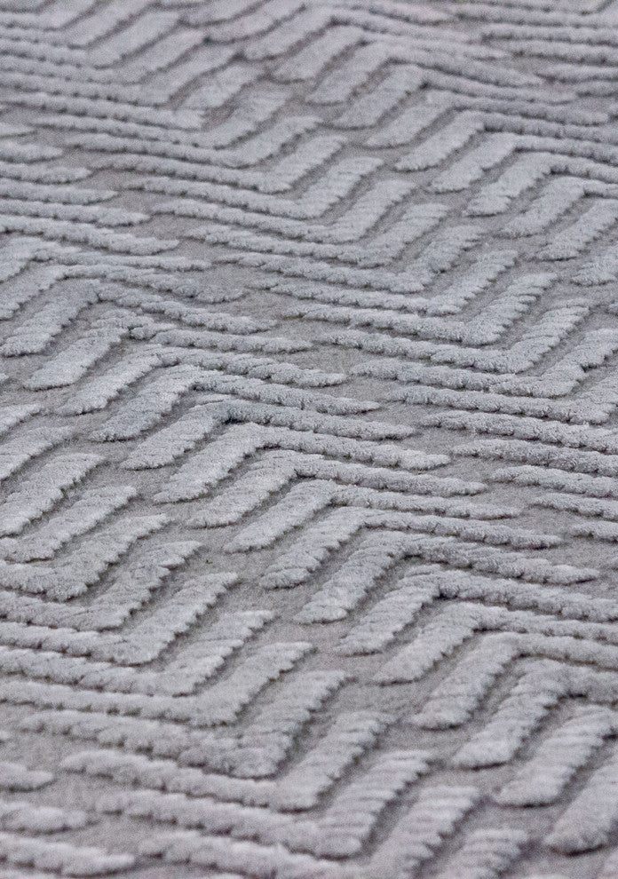 Chandler Rug, Silver, 8''x10''
