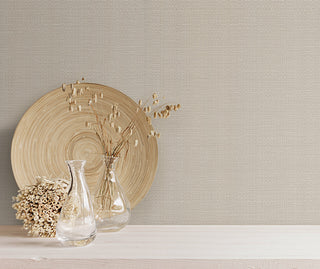 Nuvola Weave Wallpaper, Champagne