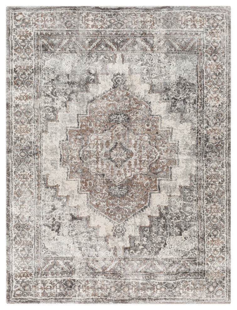 Surya Montana MTN-2306 Machine Woven Area Rug, Gray, 7'10" x 10'