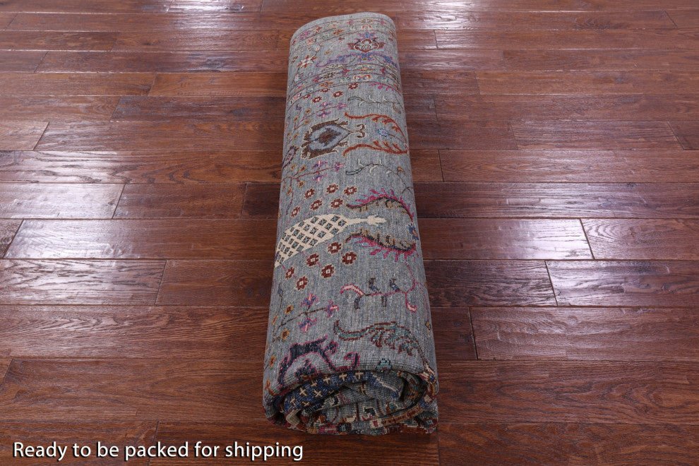 8' 0" X 10' 0" Persian Tabriz Hand Knotted Wool Rug - Q12464