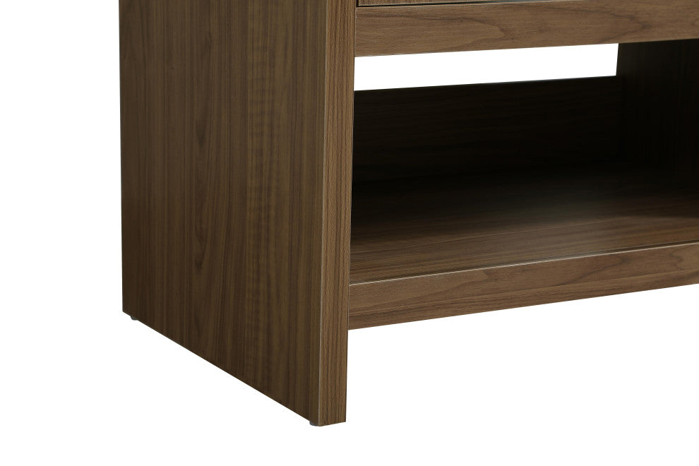 Home Living 30" Single Bathroom Vanity, Walnut Brown
