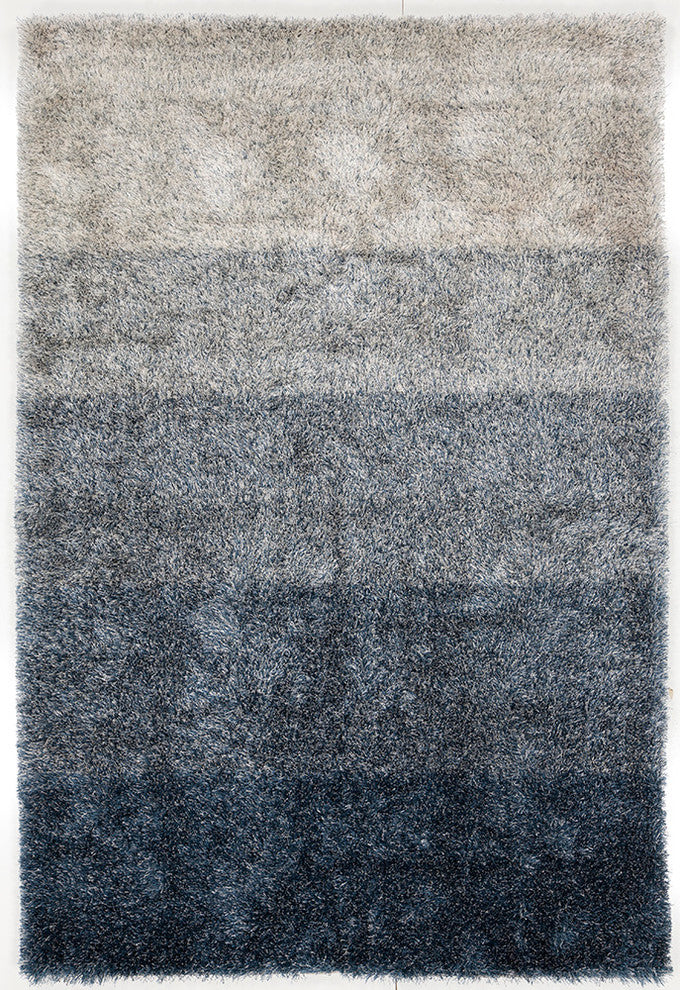 Atlantis Ombre Contemporary Area Rug, Blue, 7'9"x10'6"