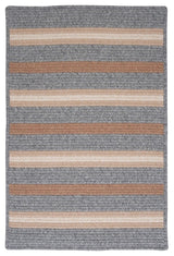 Colonial Mills Salisbury LY19 Gray Contemporary Area Rug, Rectangular 4'x6'