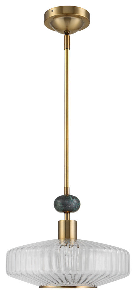 UT-21563 Uttermost Giovane Antique Brass 1 Light Pendant