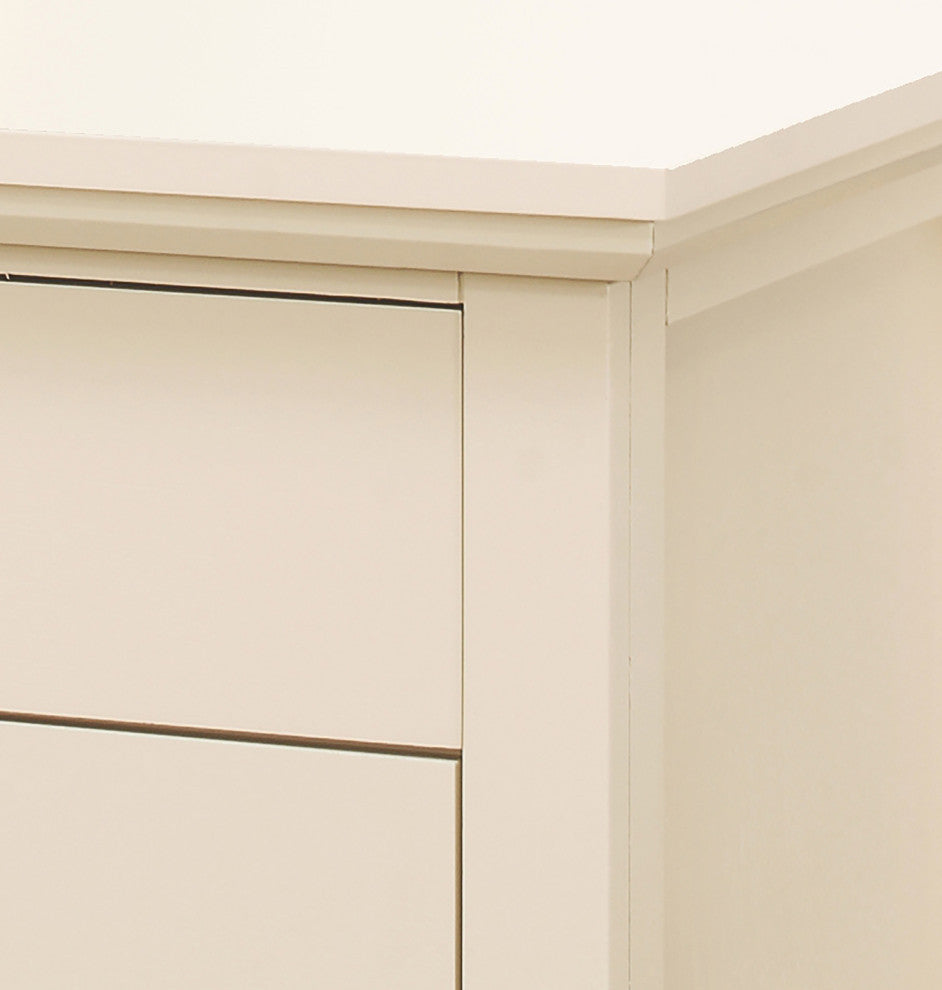 Hammond 3-Drawer Nightstand (26 in. H x 24 in. W x 18 in. D), Beige