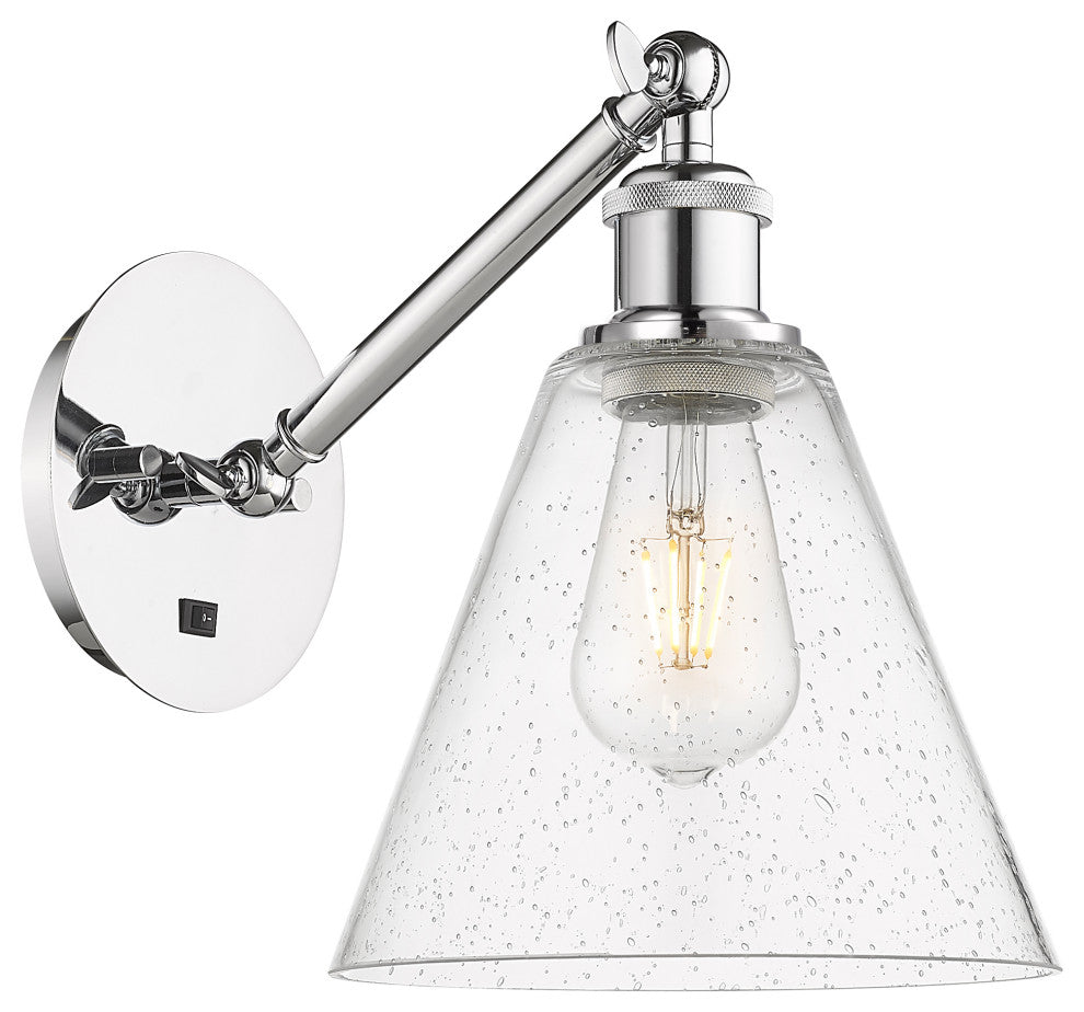 Innovations 317-1W-PC-GBC-84 1-Light Sconce, Polished Chrome