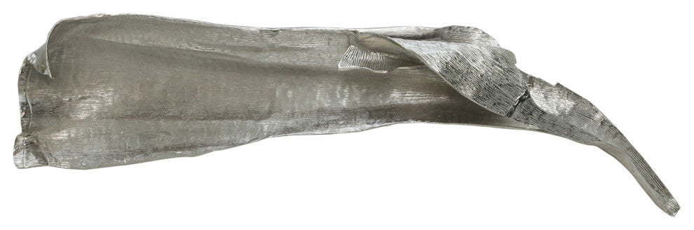Contemporary Decorative Leaf Wall Art - Silver