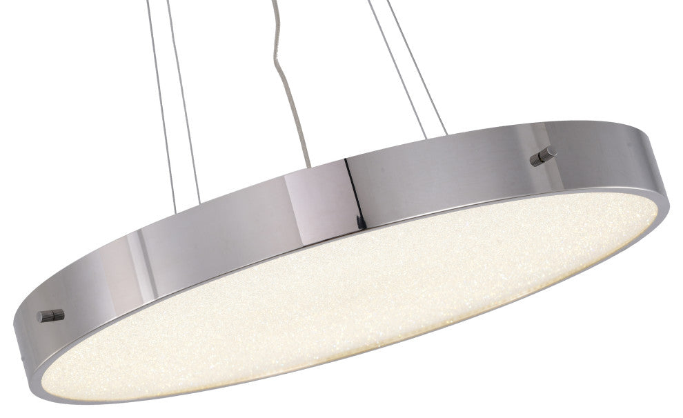 Bethel International FT101C24CH 1-Light LED Chandelier, Chrome