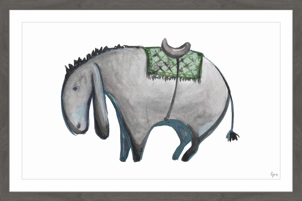 "El Burro" Framed Painting Print, 36"x24"