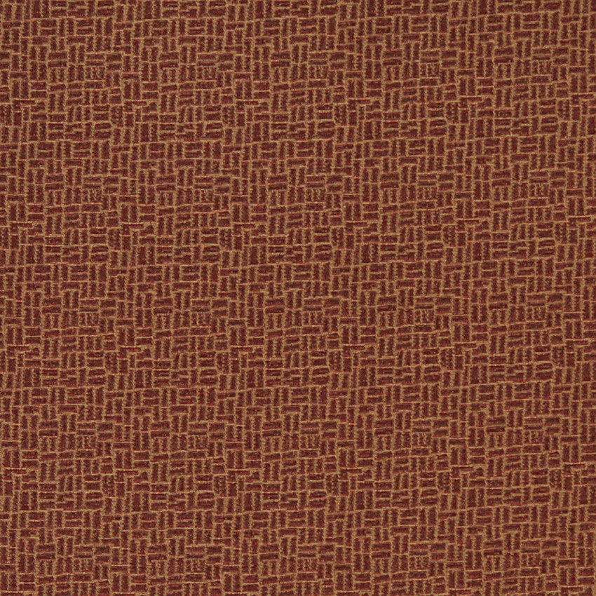Rust Red Cobblestone Contract Grade Upholstery Fabric By The Yard