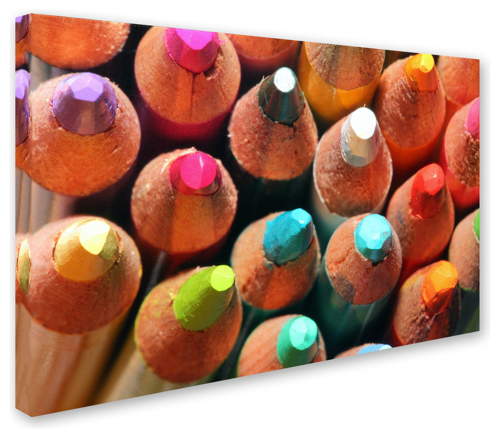 Jason Shaffer 'Pencils' Canvas Art, 24x16
