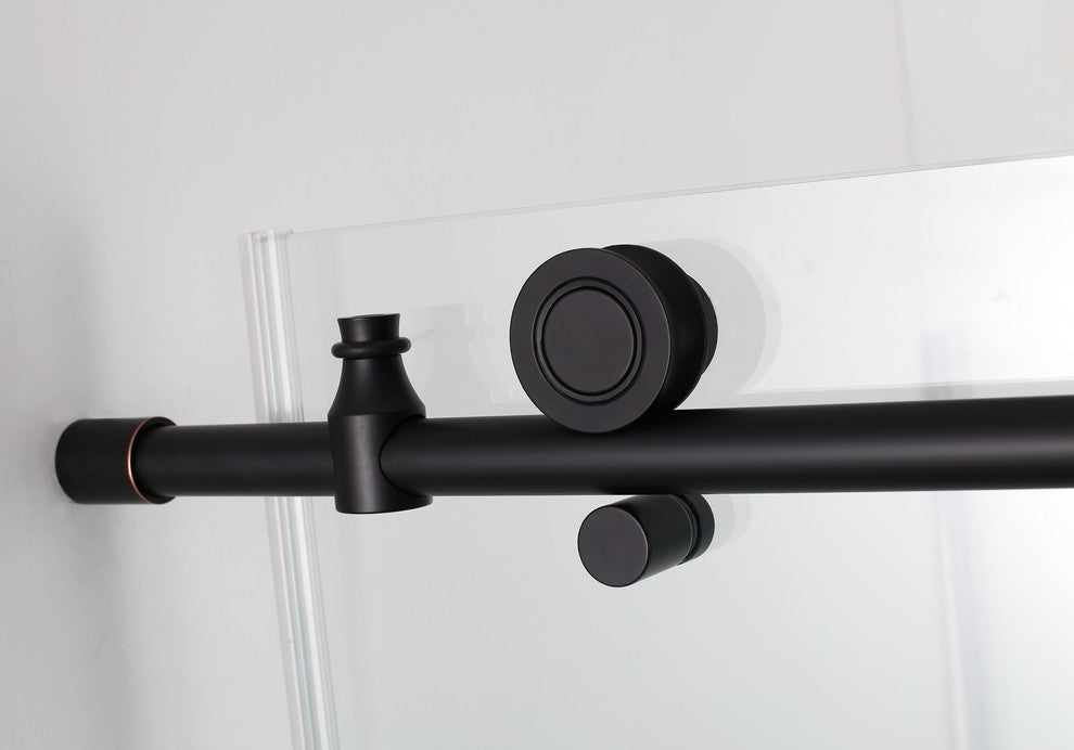Coraline 44"-48"x33.875"x76" Frameless Sliding Shower Enclosure