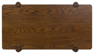 Safavieh Couture Edisyn 2 Shelf Wood Coffee Table, Medium Oak