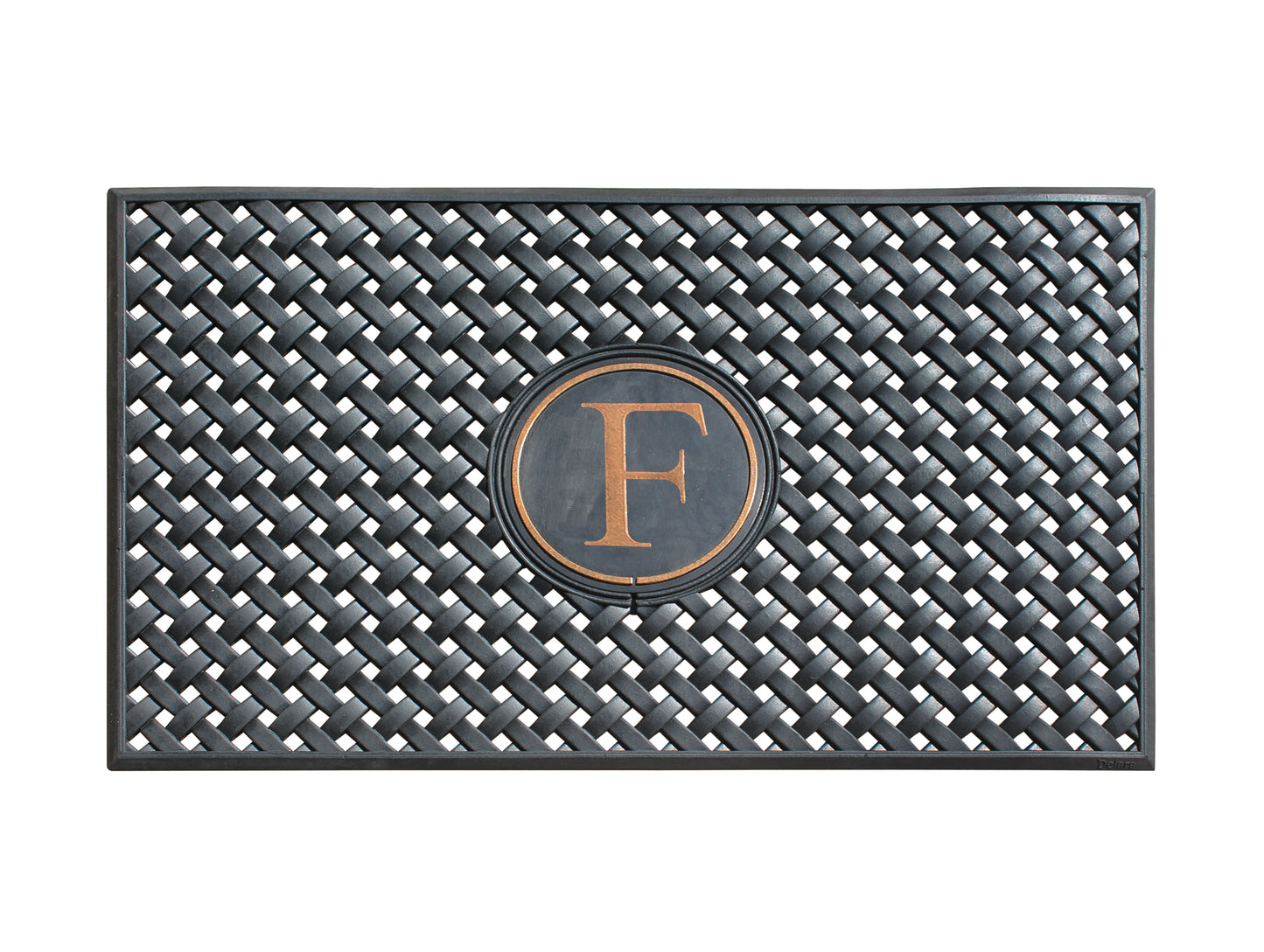 A1HC 100% Rubber Monogrammed Heavy Duty Durable Doormat 24"x39" F