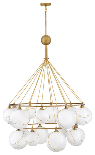 Hinkley Skye Extra Large Two Tier Chandelier, Heritage Brass
