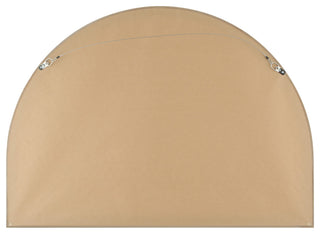 Vienne Framed Mantel Mirror, Crescent Cathedral, 38.4"x27.4", Rubbed Bronze