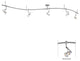 George Kovacs P4116-609-L, Oneten Series, 120v Flex Track Kit