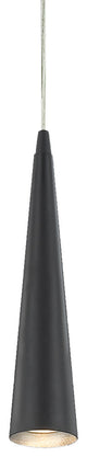 Sliver Small 1 Light Pendant  Black Finish