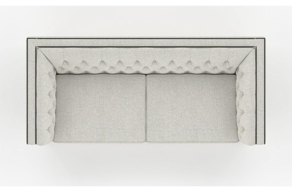 Nativa Interiors Mirel 80" Sofa, Gray, Deep Plush Depth