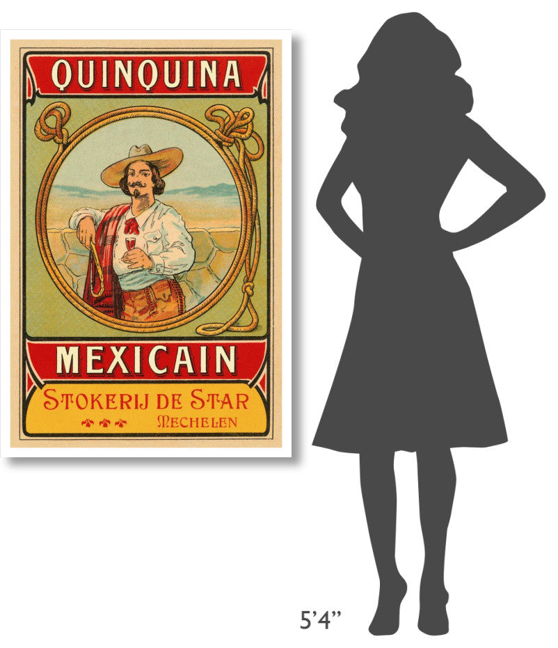 "Quinquina Mexican" Digital Paper Print by Retrolabel, 31"x46"