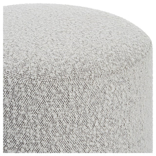 Uttermost 23665 Avila 16" Round Contemporary Plush Boucle - Gray Boucle