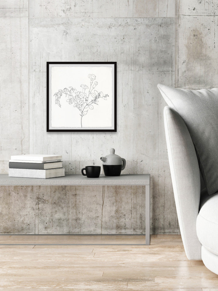 "Flower Bloom" Framed Painting Print, 32x32