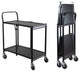 2 Tire Commercial Grade Rolling Folding Utility Cart-Solid