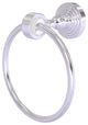 Pacific Grove Towel Ring with Groovy Accents, Satin Chrome