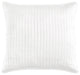 Satin Channel Quilted Euro Sham, 27"x27", 1 Piece, White