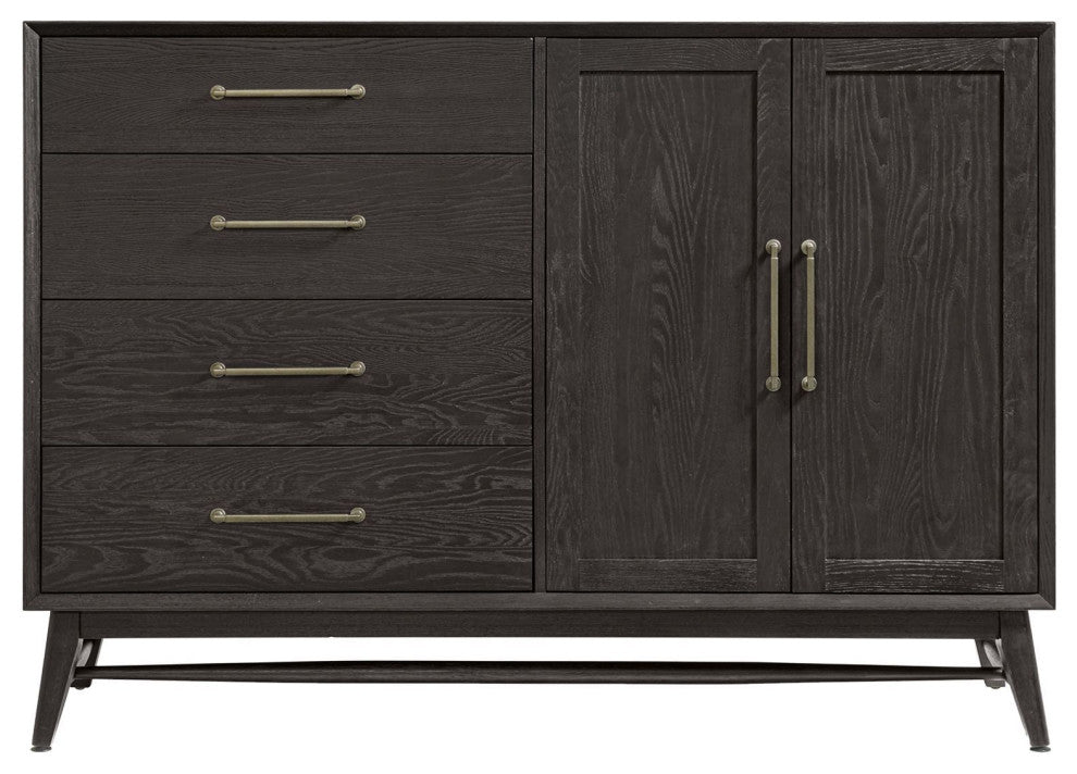 Bayside 4-Drawer Gentleman's Chest, Black