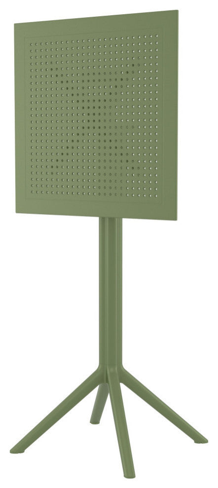Sky Cross Square Bar Set With 2 Barstools Olive Green