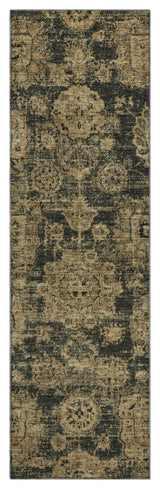Premium Machine Washable Mayfield AMF634 Charcoal 2'3" x 7'6" Runner Rug