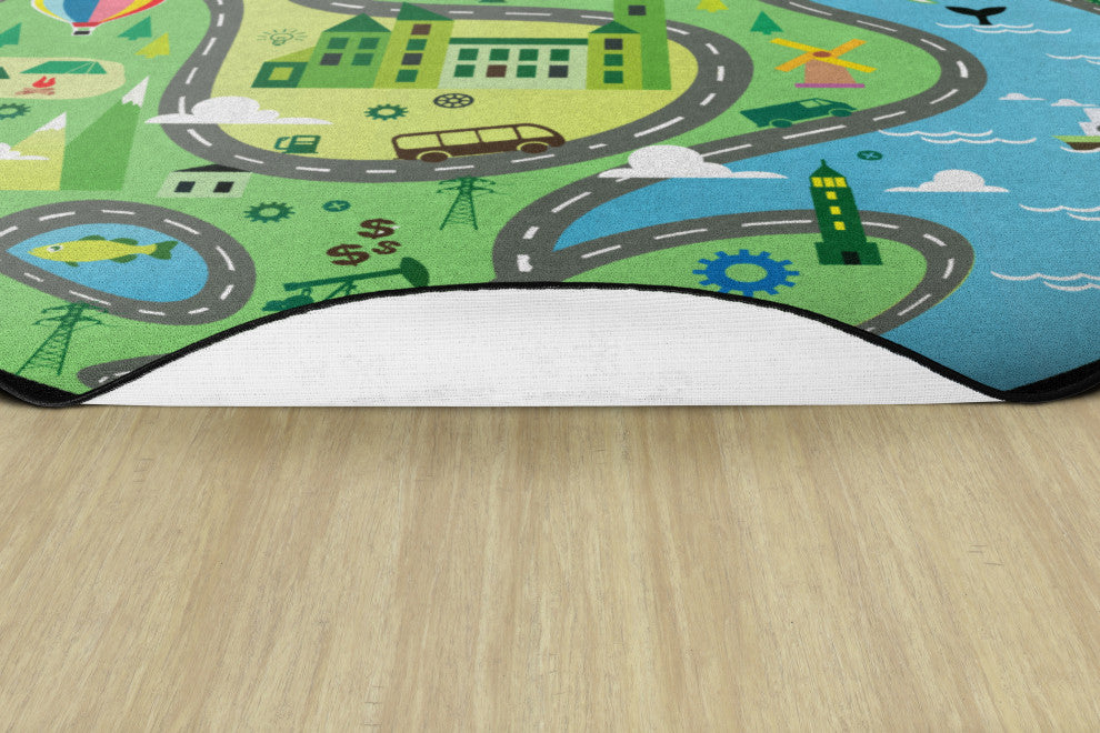 Flagship Carpets FE483-71A 12'RND Ride Along Rug