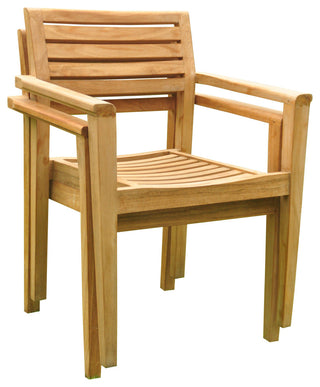 11-Piece Teak Dining Set, 117" Extension Oval Table, 10 Montana Stacking Chairs