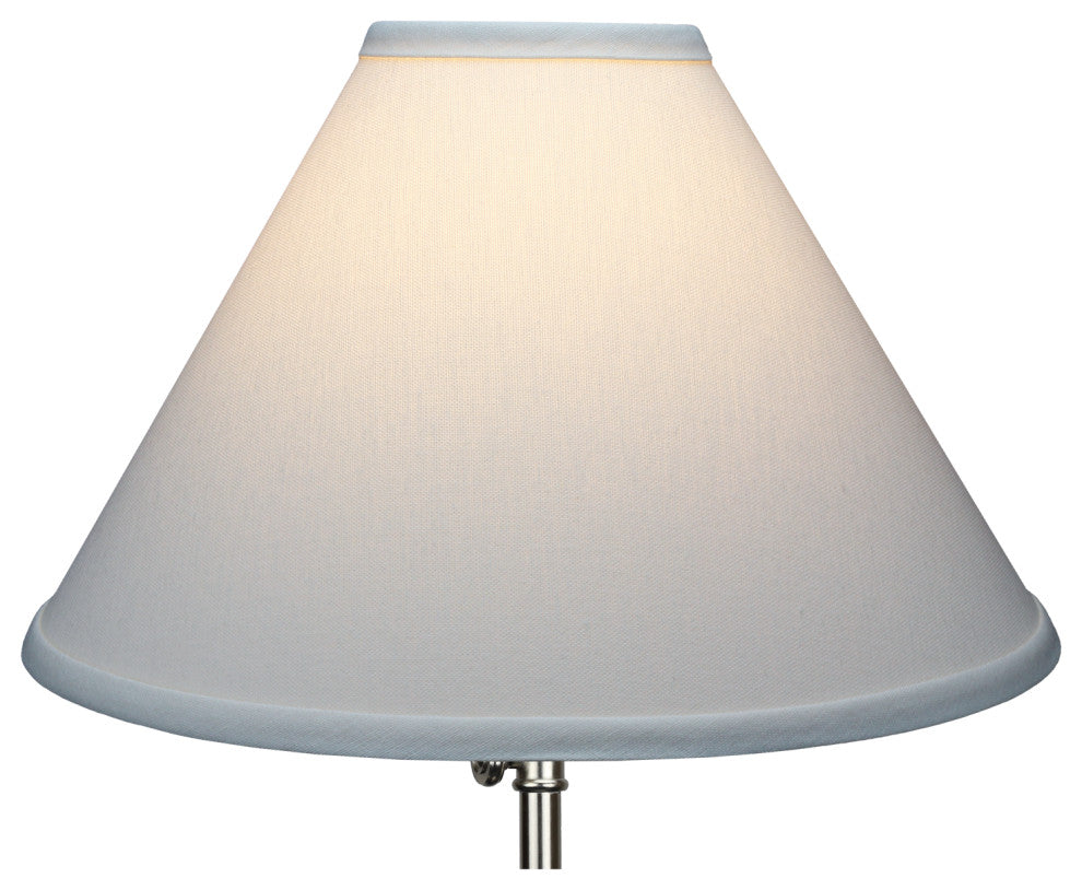 Fenchel Shades 4"x13"x9" Brass Spider Attachment Empire Lamp Shade, Linen